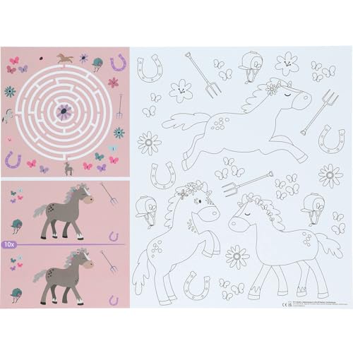 6 Ausmal-Platzsets * Happy Horse * für Kinder zum Kindergeburtstag und Pferde Mottoparty | Größe: 40x30cm, aus Starkpapier | Pferd Pony Geburtstag Malen Kinderpiraten 6 Ausmal-Platzsets * Happy Horse * für Kinder zum Kindergeburtstag und Pferde Mottoparty | Größe: 40x30cm, aus Starkpapier | Pferd Pony Geburtstag Malen Kinderpiraten von Folat