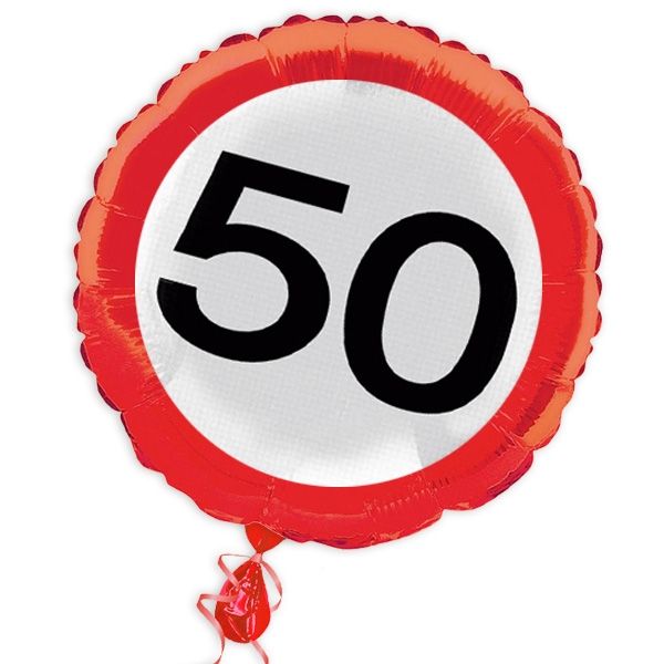 Ballon "Verkehrsschild" zum 50. Geburtstag Ballon "Verkehrsschild" zum 50. Geburtstag von Folat