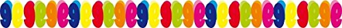 Bunte Papier-Girlande Zahlen 6 m 9 von Folat