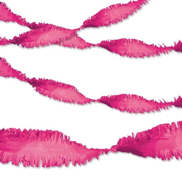 Drehgirlande in Pink 24 m, schöne Kreppgirlande als Raumdeko, 1 Stk. von Folat