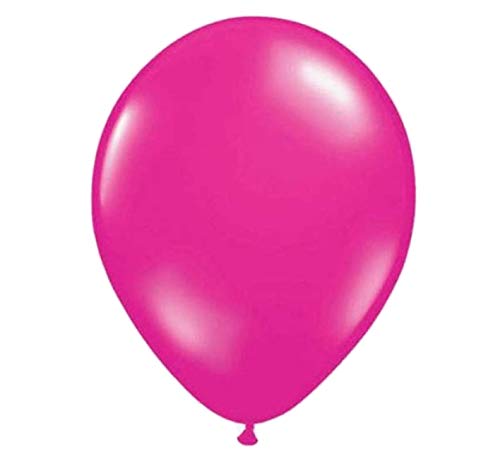 Folat 08418 Magentafarbener Ballon Metallic 30 cm-10 Stück, Pink von Folat