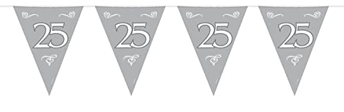 Folat 10 Meter Silber 25. Jubiläum Wimpelkette Folat 10 Meter Silber 25. Jubiläum Wimpelkette von Folat