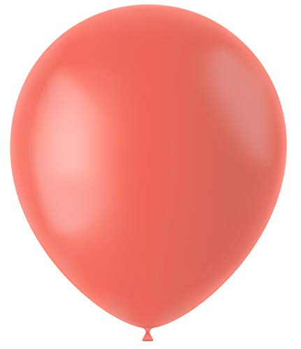 Folat 19644 - Latex Luftballons Oval - dunkelorange matt - 33cm - 100 Stk. von Folat