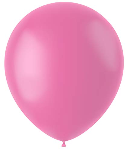 Folat 19646 - Latex Luftballons Oval - pink matt - 33cm - 100 Stk. von Folat