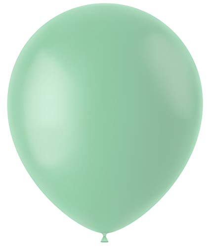 Folat 19654 - Latex Luftballons Oval - hellgrün matt - 33cm - 100 Stk. von Folat