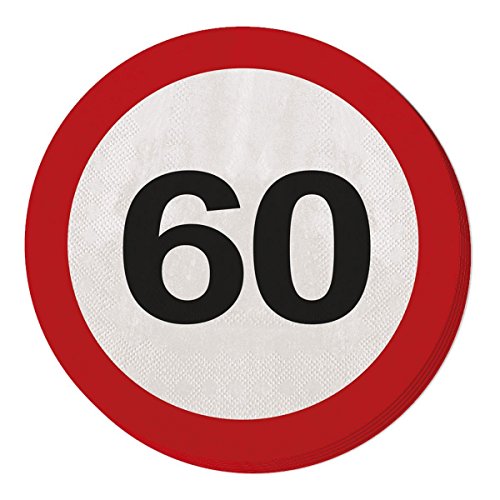 Folat 20 Servietten * 60. Geburtstag * mit Verkehrsschild-Design // Set Napkins Jubiläum Sechzig Jahre Folat 20 Servietten * 60. Geburtstag * mit Verkehrsschild-Design // Set Napkins Jubiläum Sechzig Jahre von Folat