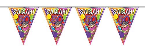 Folat 22457 Party-Girlande Craque Sarah 50. Jahre, mehrfarbig von Folat