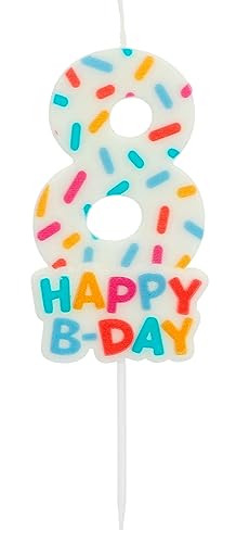 Folat 24118 Kuchen Kerze Cozy Sprinkles Ziffer/Zahl 8-7 cm Geburtstagskerzen für Geburtstag, Geburtstagsdeko, für Kinder Partys, Hochzeiten, Firmenfeiern, Jubiläen, Mehrfarbig, 7 cm Folat 24118 Kuchen Kerze Cozy Sprinkles Ziffer/Zahl 8-7 cm Geburtstagskerzen für Geburtstag, Geburtstagsdeko, für Kinder Partys, Hochzeiten, Firmenfeiern, Jubiläen, Mehrfarbig, 7 cm von Folat