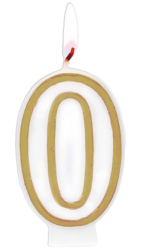 Folat 24150 Kuchen Kerze Simply Chique Gold Ziffer/Zahl 0-9 cm Geburtstagskerzen für Geburtstag, Geburtstagsdeko, für Kinder Partys, Hochzeiten, Firmenfeiern, Jubiläen, 9 cm Folat 24150 Kuchen Kerze Simply Chique Gold Ziffer/Zahl 0-9 cm Geburtstagskerzen für Geburtstag, Geburtstagsdeko, für Kinder Partys, Hochzeiten, Firmenfeiern, Jubiläen, 9 cm von Folat