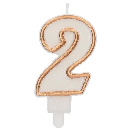 Folat 24152 Kuchen Kerze Simply Chique Gold Ziffer/Zahl 2-9 cm Geburtstagskerzen für Geburtstag, Geburtstagsdeko, für Kinder Partys, Hochzeiten, Firmenfeiern, Jubiläen, 9 cm von Folat