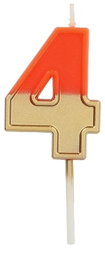 Folat 24214 Kuchen Kerze Retro Ziffer/Zahl 4 Orange - 5 cm Geburtstagskerzen für Geburtstag, Geburtstagsdeko, für Kinder Partys, Hochzeiten, Firmenfeiern, Jubiläen Folat 24214 Kuchen Kerze Retro Ziffer/Zahl 4 Orange - 5 cm Geburtstagskerzen für Geburtstag, Geburtstagsdeko, für Kinder Partys, Hochzeiten, Firmenfeiern, Jubiläen von Folat