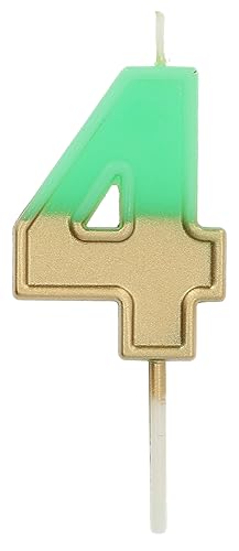 Folat 24224 Kuchen Kerze Retro Ziffer/Zahl 4 Grün Geburtstagskerzen für Geburtstag, Geburtstagsdeko, für Kinder Partys, Hochzeiten, Firmenfeiern, Jubiläen, 5 cm Folat 24224 Kuchen Kerze Retro Ziffer/Zahl 4 Grün Geburtstagskerzen für Geburtstag, Geburtstagsdeko, für Kinder Partys, Hochzeiten, Firmenfeiern, Jubiläen, 5 cm von Folat