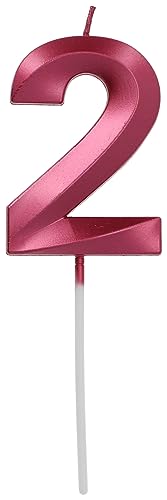 Folat 24242 Kuchen Kerze Glamour Ziffer/Zahl 2 Pink Metallic Geburtstagskerzen für Geburtstag, Geburtstagsdeko, für Kinder Partys, Hochzeiten, Firmenfeiern, Jubiläen Folat 24242 Kuchen Kerze Glamour Ziffer/Zahl 2 Pink Metallic Geburtstagskerzen für Geburtstag, Geburtstagsdeko, für Kinder Partys, Hochzeiten, Firmenfeiern, Jubiläen von Folat