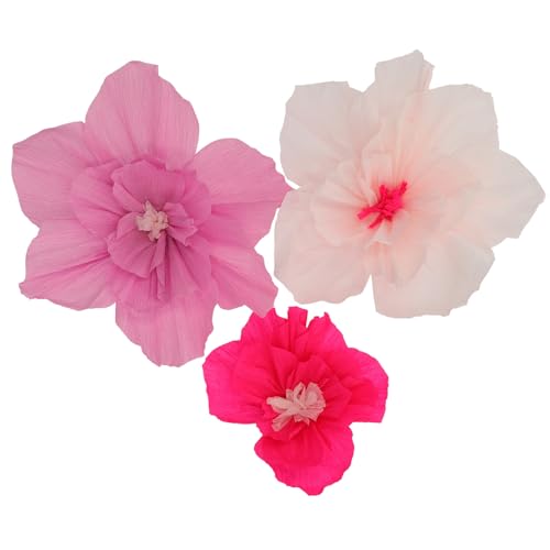 Folat 24316 Rosa Papier Party Dekorationen Tischdekoration - Blumen Set - Perfect Pink - 3 Stück - Hochzeits Party Dekorationen für Festival, Karneval, Geburtstag deko, Baby Shower Mädchen Folat 24316 Rosa Papier Party Dekorationen Tischdekoration - Blumen Set - Perfect Pink - 3 Stück - Hochzeits Party Dekorationen für Festival, Karneval, Geburtstag deko, Baby Shower Mädchen von Folat