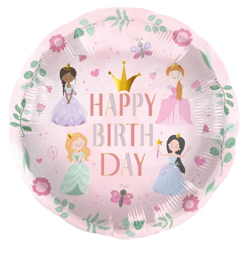 Folat 27493 Prinzessin Geburtstag Deko Rosa - Folienballon - Pretty Princess - 45 cm - Luftballons Helium für Prinzessinparty Folat 27493 Prinzessin Geburtstag Deko Rosa - Folienballon - Pretty Princess - 45 cm - Luftballons Helium für Prinzessinparty von Folat