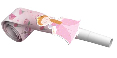 Folat 27496 Prinzessin Geburtstag Deko Rosa - Luftrüssel - Pretty Princess - 6 Stück - Prinzessinparty von Folat