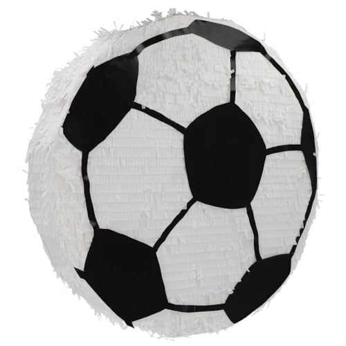 Folat 27576 Fußball Piñata - Fantastic Football - 50 x 50 cm - Fussball Geburtstagsdeko für Kinder Junge und Mädchen Party Dekoration, Schwarz-weiß von Folat