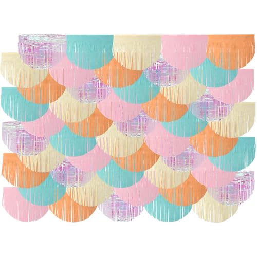 Folat 27591 Party Fransen-Hintergrund - Pastell - 2 x 2 m - für Hochzeit, Party, Dekoration, Fotoautomat und Festivals Bühnendekor Folat 27591 Party Fransen-Hintergrund - Pastell - 2 x 2 m - für Hochzeit, Party, Dekoration, Fotoautomat und Festivals Bühnendekor von Folat