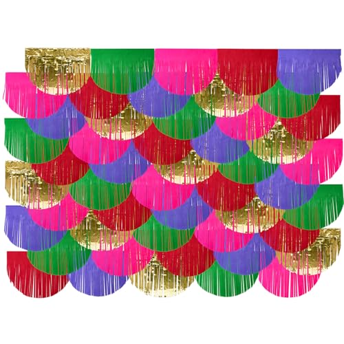 Folat 27592 Party Fransen-Hintergrund - Farbe - 2 x 2 m - für Hochzeit, Party, Dekoration, Fotoautomat und Festivals Bühnendekor Folat 27592 Party Fransen-Hintergrund - Farbe - 2 x 2 m - für Hochzeit, Party, Dekoration, Fotoautomat und Festivals Bühnendekor von Folat