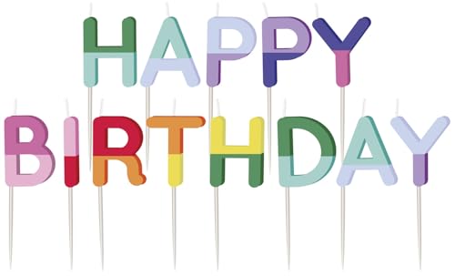 Folat 27788 Geburtstag und Party Dekoration Buntes - Kerzen - Happy Birthday“ - Stripetastic - Partyzubehör für Kinder und Erwachsene Folat 27788 Geburtstag und Party Dekoration Buntes - Kerzen - Happy Birthday“ - Stripetastic - Partyzubehör für Kinder und Erwachsene von Folat