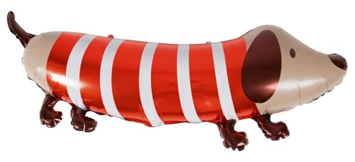 Folat 28586 Luftballon - Form - Hund - 88 x 35 cm - Party Deko Kindergeburtstag, Tiere, Tierthema - Folienballon zum Befüllen mit Helium Folat 28586 Luftballon - Form - Hund - 88 x 35 cm - Party Deko Kindergeburtstag, Tiere, Tierthema - Folienballon zum Befüllen mit Helium von Folat