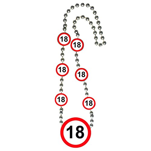 Folat 28718 - Halskette - Verkehrszeichen - Zahl 18-1 STK. von Folat