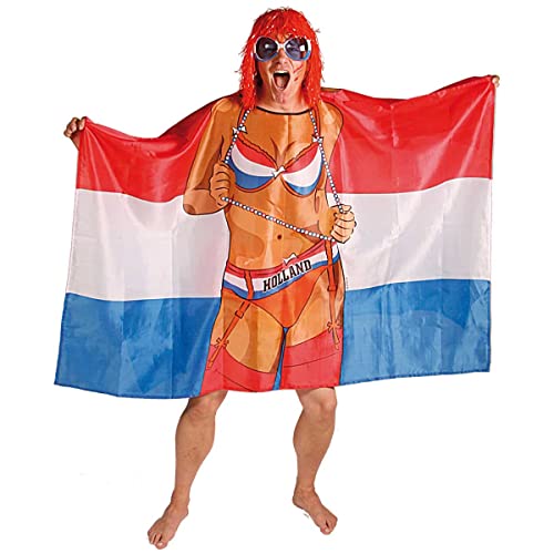 Folat 30410 Orange Flagge Poncho - 150 x 100 cm, In verschiedenen Farben erhältlich von Folat