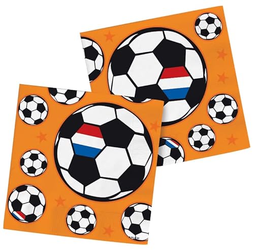 Folat 31092 Servietten Holland 33x33cm-20 Stück Fußball Weltmeisterschaft, Mehrfarbig von Folat