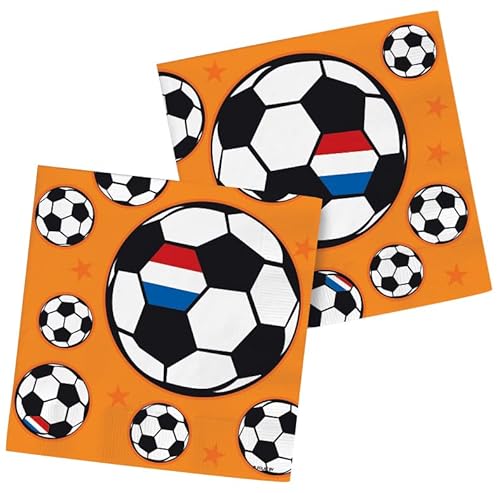 Folat 31092 Servietten Holland 33x33cm-20 Stück Fußball Weltmeisterschaft, Mehrfarbig von Folat