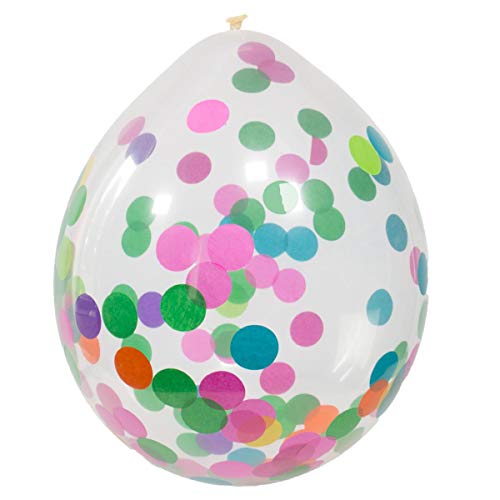 Folat 4 Stück Konfettiballon, Mehrfarbig, 30 cm Folat 4 Stück Konfettiballon, Mehrfarbig, 30 cm von Folat