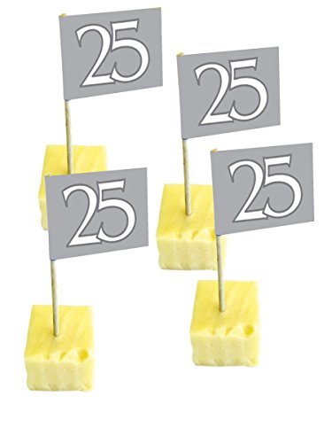 Folat 50 Partyspieße 25 Silberne Hochzeit Folat 50 Partyspieße 25 Silberne Hochzeit von Folat