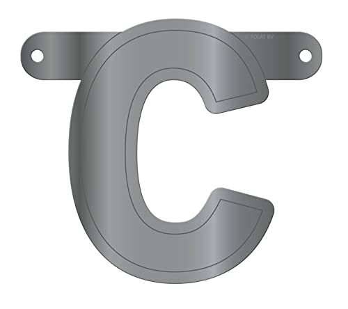 Folat 50024 Banner Letter C::Metallic Silver von Folat