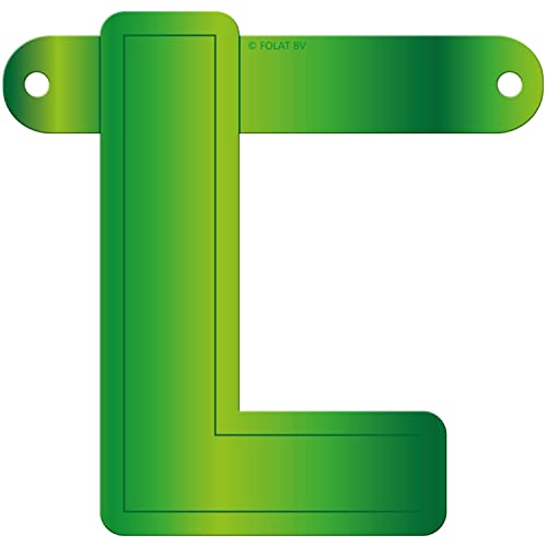 Folat 50112 Banner Letter L::Lime Green von Folat