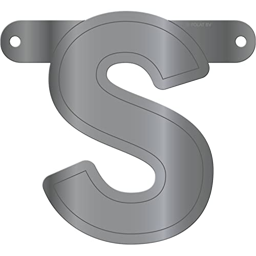 Folat 50184 Banner Letter S::Metallic Silver von Folat