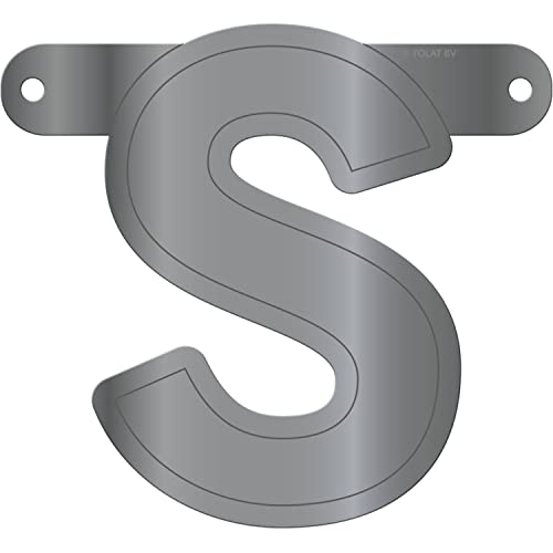 Folat 50184 Banner Letter S::Metallic Silver von Folat B.V.