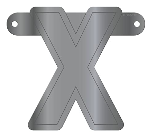Folat 50234 Banner Letter X::Metallic Silver Folat 50234 Banner Letter X::Metallic Silver von Folat B.V.