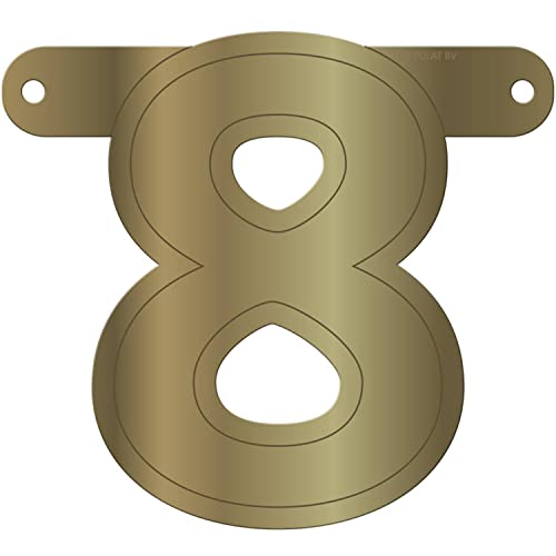 Folat 50345 Banner Letter 8::Metallic Gold Folat 50345 Banner Letter 8::Metallic Gold von Folat