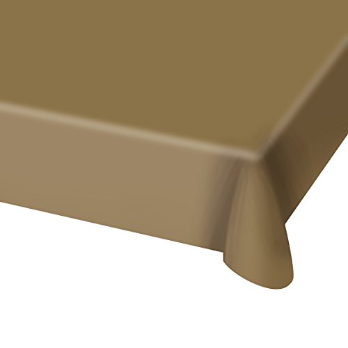 Folat 50668 Tischdecke Gold 130x180cm Kunststoff von Folat