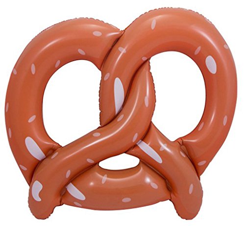 Folat 61452 Pretzel Oktoberfest aufblasbarer Brezel Braun von Folat