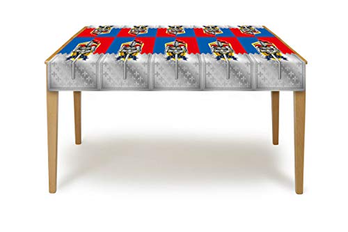 Folat B01BFHW6WG 62853 Ritter Tischdecke-130x180 cm, Gedrucktes Muster, Mehrfarbig, 130x180 cm Folat B01BFHW6WG 62853 Ritter Tischdecke-130x180 cm, Gedrucktes Muster, Mehrfarbig, 130x180 cm von Folat