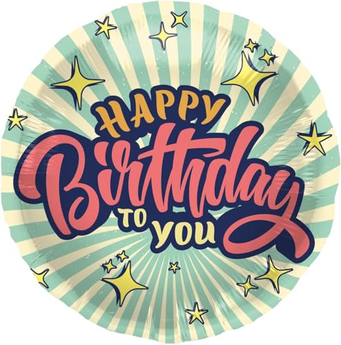 Folat 62988 - Folienballon Happy Birthday Stars - 45 cm / 18 inch Folat 62988 - Folienballon Happy Birthday Stars - 45 cm / 18 inch von Folat