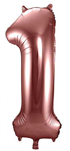 Folat 63121 - Folienballon Zahl 1 - Bronze ca. 86 cm von Folat
