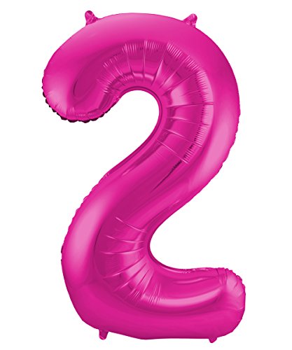 Folat 631921 - Folienballon Zahl 2 - magenta - ca. 86 cm Folat 631921 - Folienballon Zahl 2 - magenta - ca. 86 cm von Folat