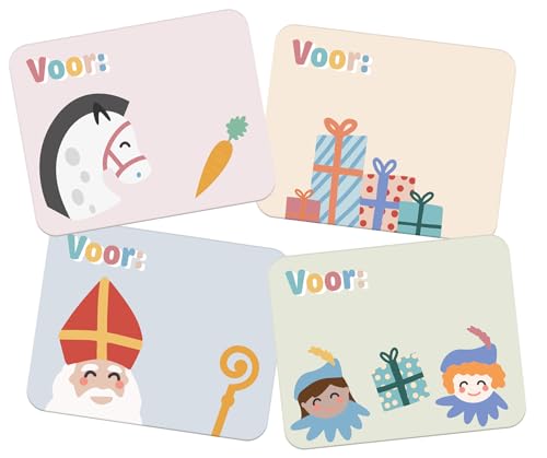 Folat 65714 Sankt Nikolaus Kinder Dekoration-Namensaufkleber Geschenk-Sint en Pieten-50 Stück, Multicolor Folat 65714 Sankt Nikolaus Kinder Dekoration-Namensaufkleber Geschenk-Sint en Pieten-50 Stück, Multicolor von Folat