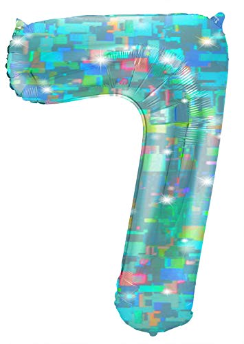 Folat 66047 - Folienballon Zahl 7 - Aqua ca. 101 cm Folat 66047 - Folienballon Zahl 7 - Aqua ca. 101 cm von Folat