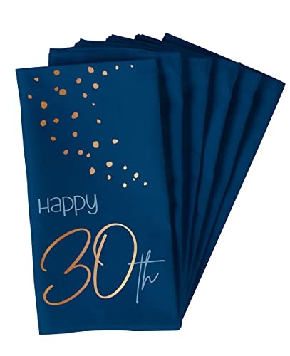 Folat 66230 Servietten Elegant True Blue Jahre 33x33cm-10 Stück, Zahl 30 Folat 66230 Servietten Elegant True Blue Jahre 33x33cm-10 Stück, Zahl 30 von Folat