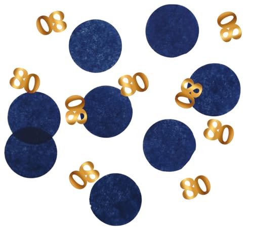 Folat 66380 Konfetti Elegant True Blue Jahre-25 Gramm, Zahl, Chiffre 80 Folat 66380 Konfetti Elegant True Blue Jahre-25 Gramm, Zahl, Chiffre 80 von Folat
