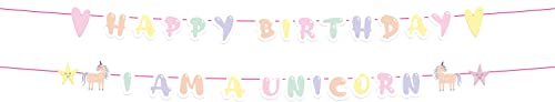 Folat 68285 Buchstabengirlanden Unicorns & Rainbows - 2 Stück von Folat