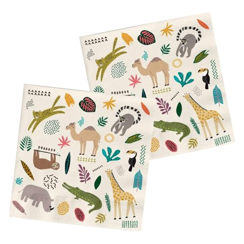 Folat 68351 Servietten Zoo Party 33x33cm - 20 Stück Folat 68351 Servietten Zoo Party 33x33cm - 20 Stück von Folat