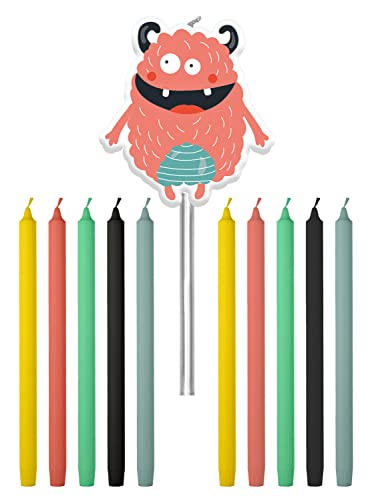 Folat 68383 Kerzen Monster Bash 10cm-11 Stück, Mehrfarben Folat 68383 Kerzen Monster Bash 10cm-11 Stück, Mehrfarben von Folat
